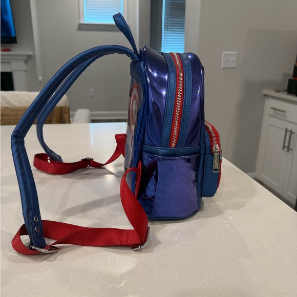 Marvel Infinity Saga Captain America Mini Backpack - Blue/Red/Silver main image 7